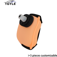 Bouteille de poignet en silicone translucide réglable, écologique, mains libres, 220 ml, pour la course à pied et le cyclisme