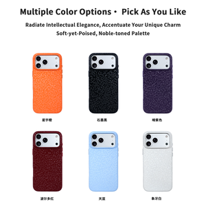 Étuis de téléphone portable en cuir PU magnétique à motif cristal tendance pour iPhone 18 16 17 Pro Max, coque de protection compatible avec la charge sans fil - Product Image 2