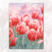 Peinture à l'huile personnalisée moderne de fleur de prunier Grande toile faite à la main Oeuvre d'art Décoration murale avec beau sujet de fleur