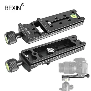 Bexin NNR-150A adaptador de placa de liberação rápida, liga de alumínio com nível de bolha, acessórios fotográficos para câmera dslr