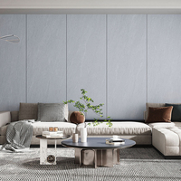 Dalles en pierre frittée 800x2600x9mm, finition velours moderne et minimaliste, anti-reflet, antidérapantes et résistantes à l'usure pour les murs de villas