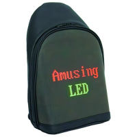 Sac à dos scolaire étanche IP65 Zeyi avec écran LED RGB (64x64 pixels 2,75 mm, luminosité 1000 cd) Contrôle par application Intérieur/Extérieur