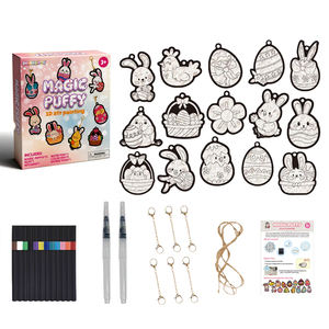 Kit di Pittura Magica 3D con Spugna, Carta Testurizzata e Vernice Effetto Puffy, Arte Magica ad Acqua - Product Image 2