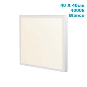 Plafoniera LED 36W 3060lm 4000K, dimensioni 3,5x40x40 cm, colore bianco piatto; ideale per l'illuminazione interna moderna. - Product Image 1