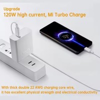 Meilleure vente câble 1m 3ft charge Super rapide 6A câble Usb type-c 120w câble de données de Charge Turbo pour téléphones mobiles Xiaomi