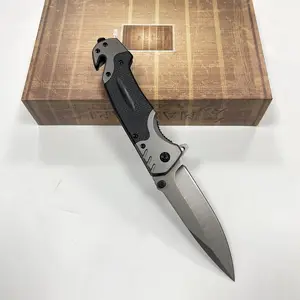 Inventario all'ingrosso in titanio coltello pieghevole EDC coltello tascabile pieghevole etch etichetta in acciaio pieghevole coltelli da tasca