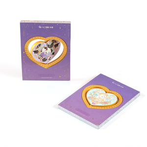 Elegant Heart Shaped Collectible Cards Bespoke Gift Box Custom Engraved Logo Art Card Set