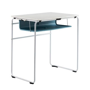 Bureau d'<span class=keywords><strong>étudiant</strong></span> multifonctionnel avec dessus en panneau de particules E0, panneau de pudeur en ABS renforcé, cadre en fer mat, design convertible - Product Image 4