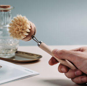 Naturholz Holz Bambus Griff Geschirr bürste Holz Topf Pfanne Bürste Geschirr Küchen geschirr Reinigung Sisal Geschirr Wasch bürste Set - Product Image 3