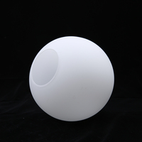 Pendentif en verre blanc opale givré de 8 "abat-jour d'ampoule de globe suspendu