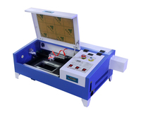 Machine de gravure laser CO2 40W 4040 refroidie par eau CNC, formats graphiques AI pour bois, MDF, verre, acrylique, non-métaux et tissus