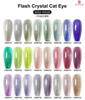 Vernis à ongles magnétique œil de chat de haute qualité, 24 couleurs, 15 ml, UV, paillettes, cristal, gel œil de chat