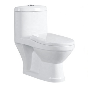 Inodoros Modernos de Cerámica con Doble Descarga, Montados en el Suelo, Artículos Sanitarios WC, Drenaje en Forma de S, Inodoros WC de Una Pieza - Product Image 1
