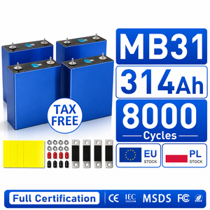 2026 Italia EU Poland Gudang EVEMB31 V3 Sel Baterai Lifepo4 314Ah 330Ah+ 8000 Siklus 3.2V Sel Baterai untuk Sistem Tenaga Surya - Product Image 1