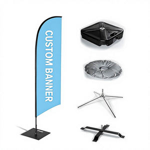 Bandera de lágrima con diseño de pluma, rectangular, tipo swooper, de alta calidad, para comida rápida, ferretería, bienes raíces, ferias comerciales, playa - Product Image 3