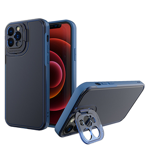 เคสโทรศัพท์แบบไฮบริด TPU PC ระดับพรีเมียมสำหรับ iPhone 12 13 Pro Max ป้องกันแรงกระแทก กันน้ำ พร้อมที่ครอบกล้อง - Product Image 1