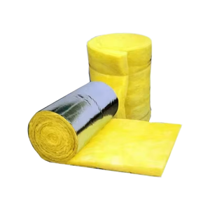 Rouleau de laine de verre en fibre de verre avec feuille d'aluminium, isolation thermique et acoustique pour toiture, mur et structure en acier - Product Image 1