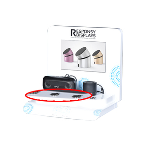 Présentoir de microphone personnalisé pour produits électroniques Nouveau présentoir de haut-parleurs de bureau moderne en acrylique écologique - Product Image 3
