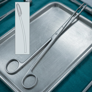 Forceps de Dressing à Pointe Courbe Sans Cliquet, Instrument Chirurgical Certifié CE Classe I, Utilisation Manuelle - Product Image 2