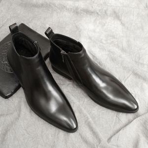 รองเท้าลำลองผู้ชายหนังด้านสไตล์ใหม่ประจำฤดูใบไม้ร่วง รองเท้าหนังกลับสไตล์อังกฤษสำหรับผู้ชาย - Product Image 2