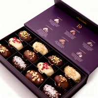 Boîte à chocolat vide personnalisée de luxe, boîte à bonbons sucrés pour la Saint-Valentin, boîte à tiroirs rigide, emballage de chocolat, boîte en carton