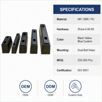 Pare-chocs de quai de camion anti-collision en caoutchouc polyuréthane industriel robuste, sur mesure, OEM, ODM