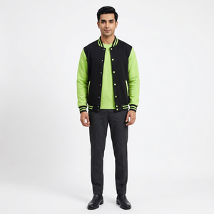 Superior Design <b>Men's</b> Varsity <b>Jacket</b> Custom Printed High Quality <b>Canvas</b> Stand Collar CollegeBaseballjacket <b>for</b> <b>men</b> - Product Image 1
