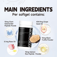 Complément alimentaire anti-âge et anti-rides à l'huile de truffe noire et de pépins de raisin ACORN, capsules molles pour adultes