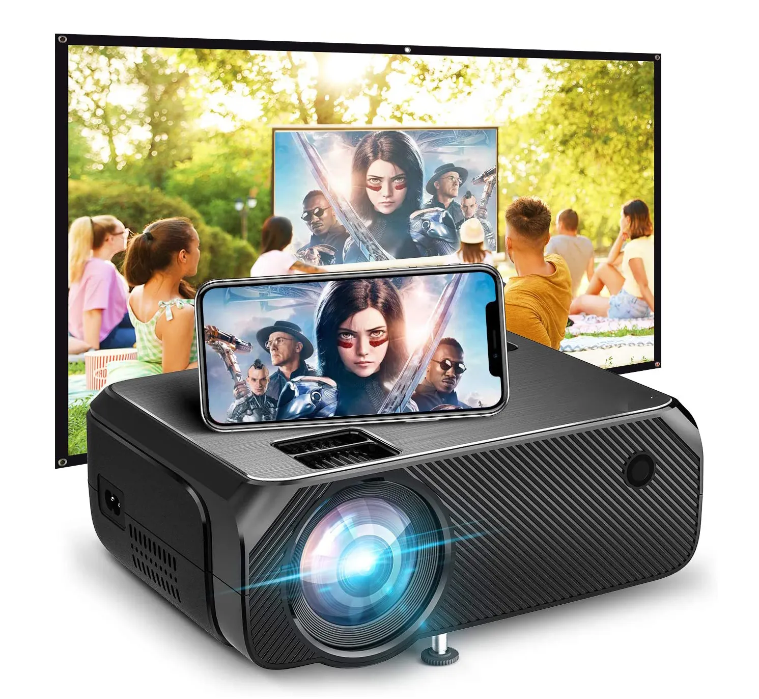 [Um mazon Venda Quente Mini 720P projetor] OEM ODM Fábrica Preço Barato Nativo 720P levou 4000 Lumens Projetor Portátil filme caseiro