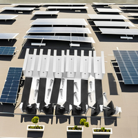 Mini support de montage sans rail en U anodisé pour panneau solaire, kit d'installation facile pour carport, toit en métal IBR, système solaire, vent