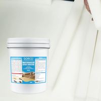 Adhésif liquide en spray écologique OEM S360L-W pour la fabrication de meubles, l'emballage et l'assemblage de la mousse, 200L, adhésif en spray à base d'eau