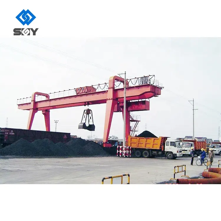 Professional MZ type double beam electric grab gantry crane 50/30 tons