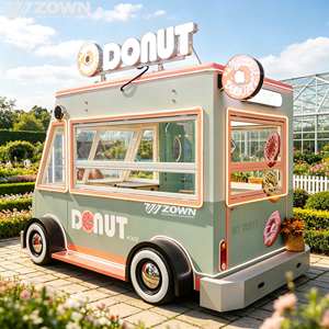 Food truck électrique personnalisé en acier inoxydable, kiosque mobile pour la restauration en plein air, la restauration rapide et les boissons. - Product Image 1
