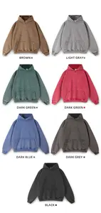 Chất lượng cao tùy chỉnh thiết kế logo 420gsm Heavyweight trống phòng tập thể dục oversize Hoodies cho nam giới