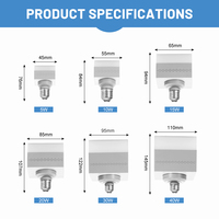 Lot de lampes led e27 b22, emballage 5 pièces, 3W 7W 9W 12W 15W 18W 24W e27 b22, aliments bruts