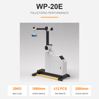 Robot de palettisation collaboratif WP-20E, cobot palettiseur, charge utile de 20 kg, bras robotique, machine d'empilage de cartons, boîtes, sacs