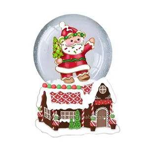 Wholesale 100mm 120mm Ornament Souvenirs Christmas King Music Snow Ball Gift Custom Snow Globes/Christmas Snow Globe