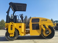 Livraison Rapide – Compacteur Vibratoire Routier Lutong 6 Tonnes à Pneus et Tambour LTC206P 200N/cm – Engin de Construction Routière en Stock