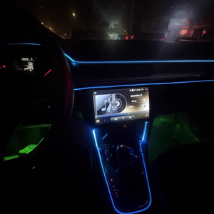 Tira <span class=keywords><strong>de</strong></span> Luz LED Ambiental Fría para Coche, 1m/2m/3m/4m/5m, <span class=keywords><strong>con</strong></span> Conexión USB, para Decoración Interior - Product Image 4