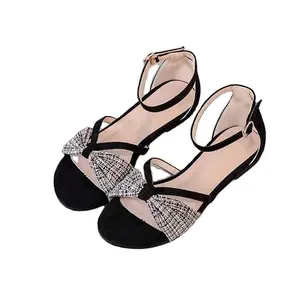 Zomer Luxe Dames Blokhak Sandalen Dames Designer Slip Bestendige Sandalen Enkelband Platte Schoenen Rubber Mesh Zomer Glijbanen