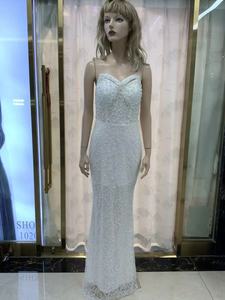 <strong>Top</strong> Quality <strong>Sequins</strong> White Celebrity Nightclub Fashion Runway <strong>Party</strong> Long Elegant Evening Dress - Product Image 3