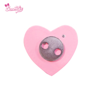 Boîte à bijoux musicale à remonter Yiyu rose avec fleurs artificielles et figurine de canard rotative, cadeau floral rond pour femmes