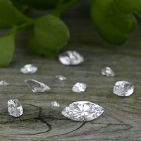 Diamantes Sueltos en Forma de Marquesa, Cultivados en Laboratorio, CVD HPHT, Corte Excelente, VVS VS, Color E, para Joyería, 1 Quilate