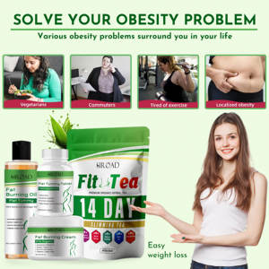 Oem מותאם אישית לוגו מוצרים טיפוח טבעי אורגני טבעוני ויטמין e ירידה במשקל שריפת שומן simming ערכת קרם - Product Image 3