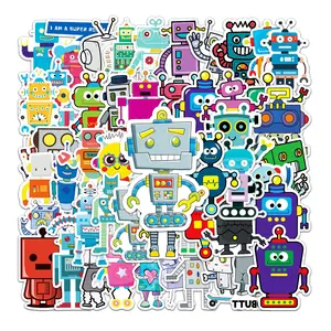 HOYO 50 Pcs/Pack Robot Stickers, Asimov Android Automation Machine Science Stickers Decals for Kids Children Boys Girls Teens