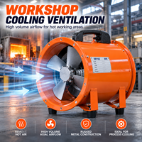 Ventilateur axial électrique à grand volume d'air pour l'élevage bovin, avec roulement à billes, personnalisation OEM/ODM, puissance 1,1 kW, acier inoxydable SS304