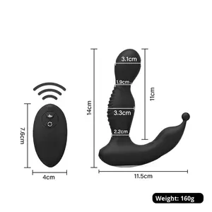 Masajeador de Próstata, Vibrador Anal con Punto G, Hebilla Oscilante Giratoria, Control Remoto, Masturbador, Tapón Anal, Recargable por USB, IPX7 - Product Image 2