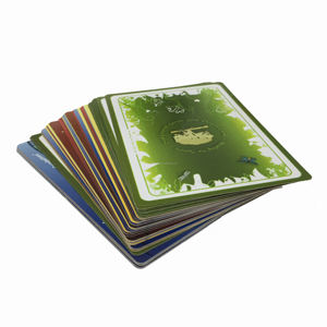 Boîte <span class=keywords><strong>de</strong></span> jeu personnalisée en usine, emballage en feuille, papier d'art imprimé, cartes à collectionner avec logo brodé pour les cartes - Product Image 5