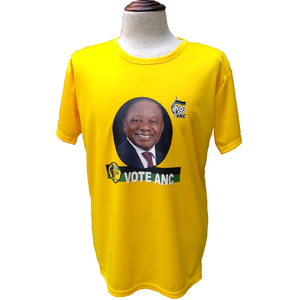 T-Shirt Economiche all'Ingrosso per Adulti in Poliestere e Cotone per Campagna Elettorale ANC - Product Image 2