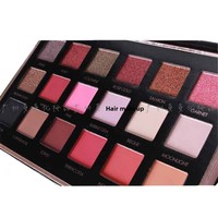 Palette de fards à paupières nacrés imperméables 18 couleurs avec poudre illuminatrice anti-éclaboussures, personnalisation OEM/ODM